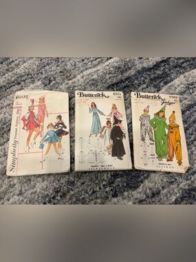 Vintage Sewing Patterns Stack - Simplicity & Butterick